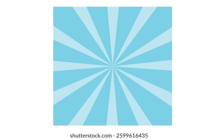 Blue Sunburst Vector background image for use.