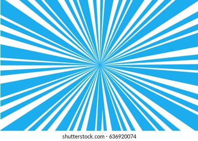 A blue sunburst in vector illustration.