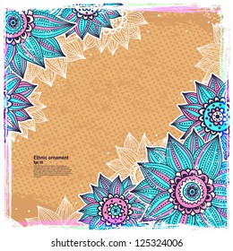 Blue sunflower background
