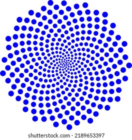 A blue Sunflower vector picture