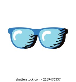 blue sunglasses accessory optical icon