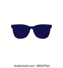 Blue sunglasses icon vector illustration