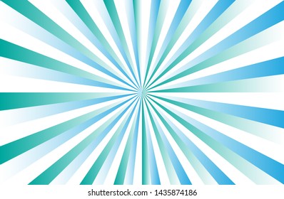 Blue sunshine colorful vector background. Abstract sunburst design wallpaper for template banner business social media advertising. cartoon backdrop. sunlight