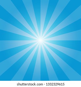 Blue Sunshine vector background. illustration design for template,website,social media.