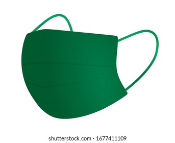 Blue surgery mask. vector illustration