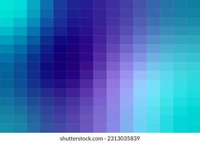 Blue Swimming Pool Mosaic Tile Abstract Texture Pattern Background. Vector Illustration