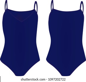 Blue swimsuit. vector illustration