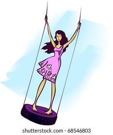 Blue swings