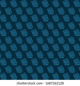 blue swirl pattern design - vector 