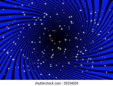 Blue swirled space