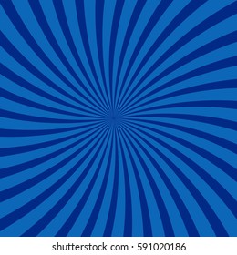 blue Swirling radial pattern background with vector illustration design