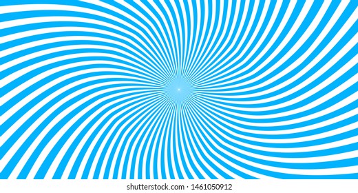 Blue Swirling radial vortex vector background