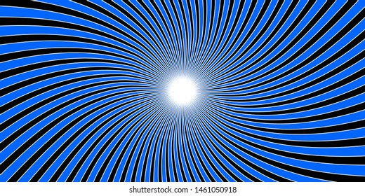 Blue Swirling radial vortex vector background