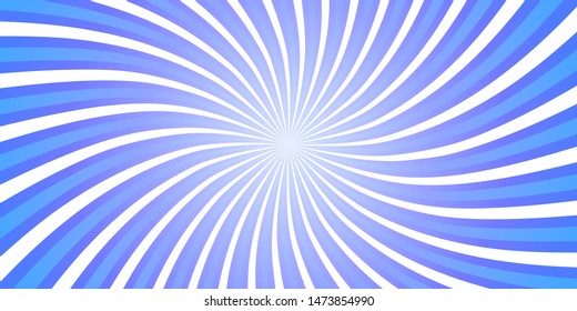 Blue Swirling radial vortex vector background