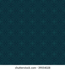 blue swirls seamless decorative background pattern
