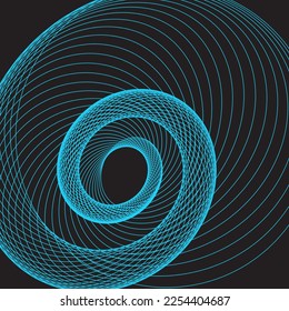 Blue Swirls Swoosh Vector Accent Line Work