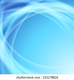 Blue swoosh glow electric lines background. Vector illustration