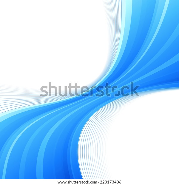 Blue swoosh lines border\
divided wave - certificate fast speed rapid stream. Vector\
illustration