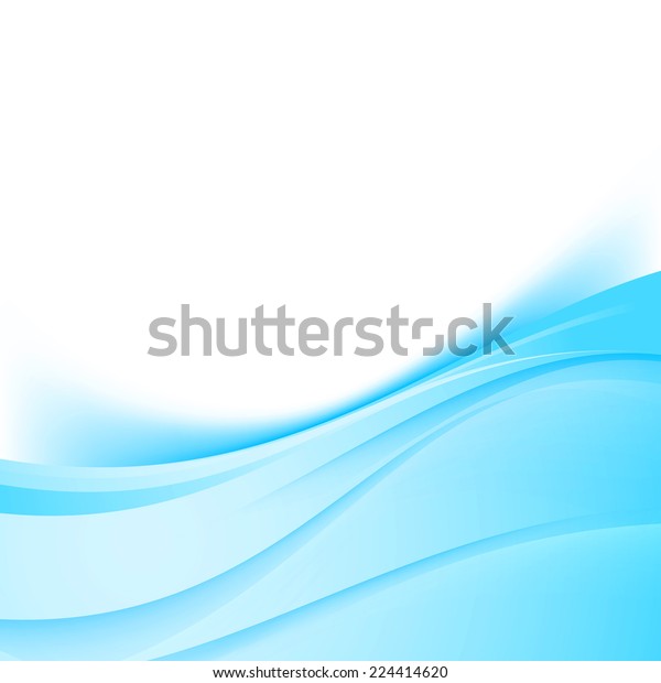 Blue swoosh satin\
lines border modern background - certificate or folder template\
design. Vector\
illustration