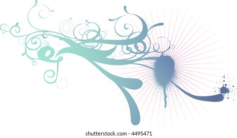 blaues Symbol