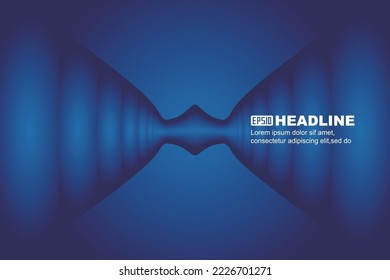 Blue symmetric abstract graphics vector texture background