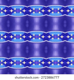 Padrão simétrico azul com estrelas brilhantes e gradientes suaves, criando um fundo decorativo sonhador para design digital. azul, padrão, estrelas, simetria, fundo