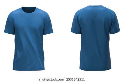 blue  t shirt rash guard mockup