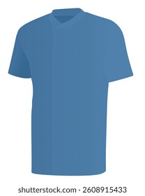 Blue t shirt. vector illustration
