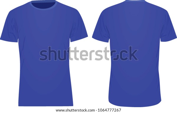 Blue T Shirt Vector Illustration Stock Vector (Royalty Free) 1064777267 ...