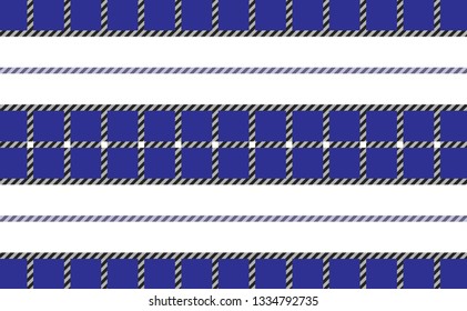 Blue tablecloth pattern.Texture for :plaid,tablecloths,clothes,shirts, dresses,paper,bedding,blankets,quilts and other textile products.Vector illustration. - Vector