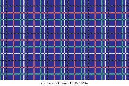 Blue tablecloth pattern.Texture for :tablecloths, clothes, shirts, dresses, paper, bedding, blankets, quilts and other textile products. Vector illustration.-EPS-10