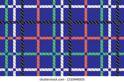 Blue tablecloth pattern.Texture for :tablecloths, clothes, shirts, dresses, paper, bedding, blankets, quilts and other textile products. Vector illustration.-EPS-10