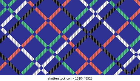 Blue tablecloth pattern.Texture for :tablecloths, clothes, shirts, dresses, paper, bedding, blankets, quilts and other textile products. Vector illustration.-EPS-10