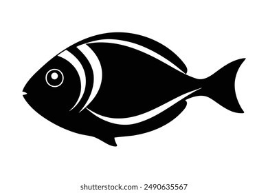 blue tang fish this is a editable eps file vector silhouette illustration 