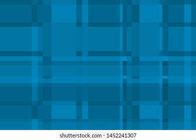 Blue Tartan Checkered pattern in Scottish style. 