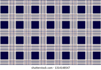 Blue tartan plaid pattern.Vector illustration.EPS-10. - Vector