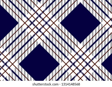 Blue tartan plaid pattern.Vector illustration.EPS-10. - Vector