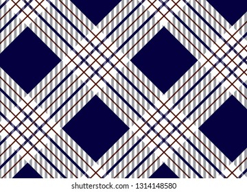 Blue tartan plaid pattern.Vector illustration.EPS-10. - Vector