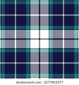 Blue tartan plaid scottish, Pattern, Vector illustration