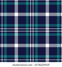 Blue tartan plaid scottish, Pattern, Vector illustration