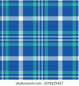 Blue tartan plaid scottish, Pattern, Vector illustration