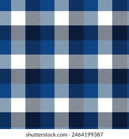 Blue tartan plaid Scottish seamless pattern vector. Use from plaid, tablecloths, clothes, shirts, dresses, paper, bedding, blankets and other textile products.