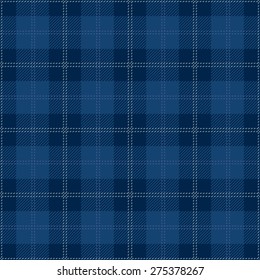 Blue Tartan Plaid Seamless Design