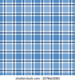 blue tartan plaid seamless pattern vector illustration checkered background