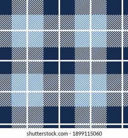 Blue Tartan seamless pattern background