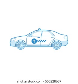Blue taxi