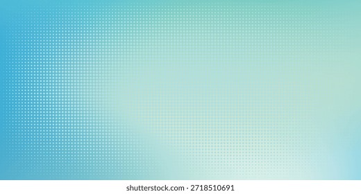 Blue And Teal Abstract Gradient With Halftone Dots Background For Tech And Design Elements Backdrop EPS10
