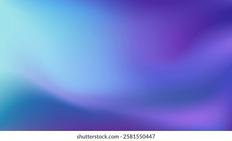 Blue Teal Background. Multicolor Gradient backdrop with copy space. Vector for banners, posters, and graphic design