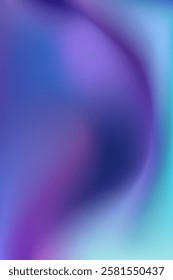 Blue Teal Background. Vertical Gradient backdrop with copy space. Vector for banners, posters, and graphic design