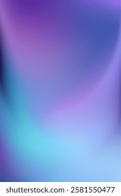 Blue Teal Background. Vertical Gradient backdrop with copy space. Vector for banners, posters, and graphic design